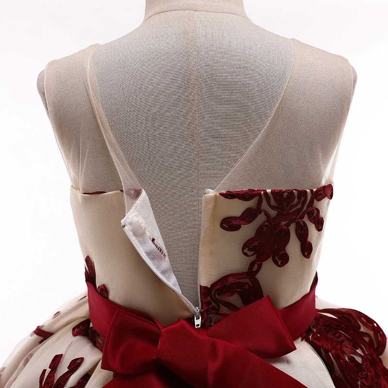 2021 летнее платье для девочек вечерние свадебное Детские платья костюм с длинными