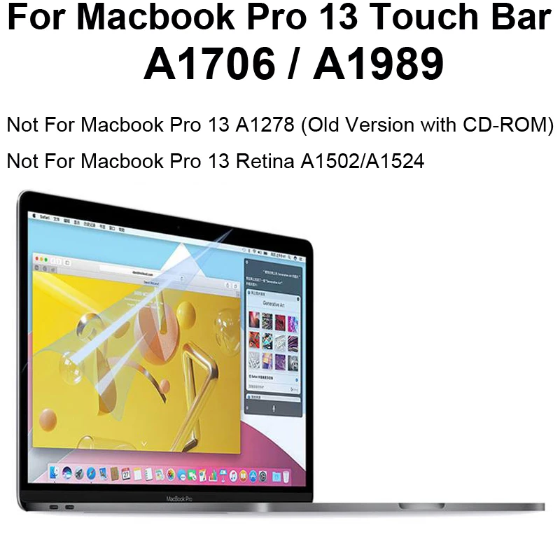 10 шт. Матовая Антибликовая Защитная пленка для экрана macbook Pro 13 сенсорная панель