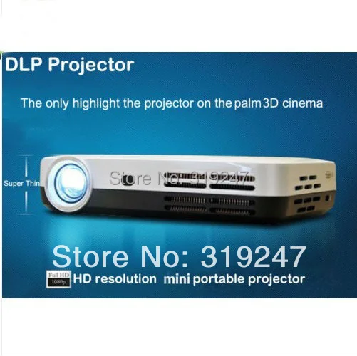 Хит продаж! DLP 3Led Micro Full HD 1080p 200 дюймов Большой экран затвора 2D к 3D Мини карманный