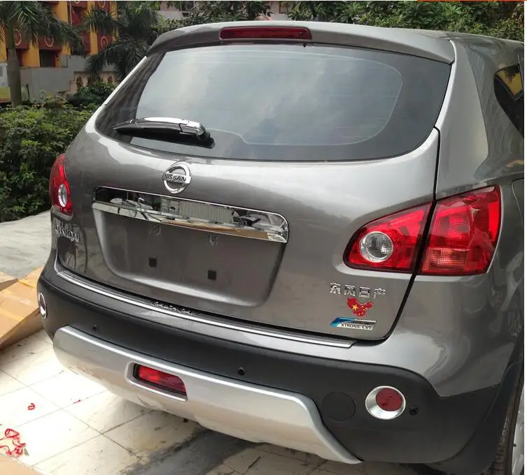 Для NISSAN QASHQAI DUALIS 2007-2013ABS хромированная Задняя Крышка багажника отделка задняя дверная ручка захват загрузки гарнир аксессуары