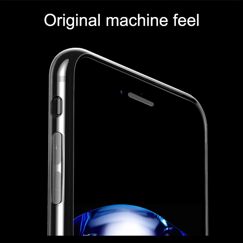 50 шт. Прозрачный чехол для iPhone 5 6s 7 8 Plus защитный X XS MAX XR 5s 6 TPU Мягкий силиконовый SE