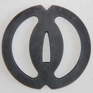 Известный меч Tsuba полый охранник для японского самурая Мусаси катана обслуживание-железная сталь