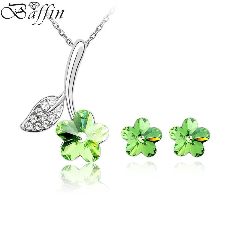 Подвеска с цветком Сваровски серьги-гвоздики | Украшения и аксессуары