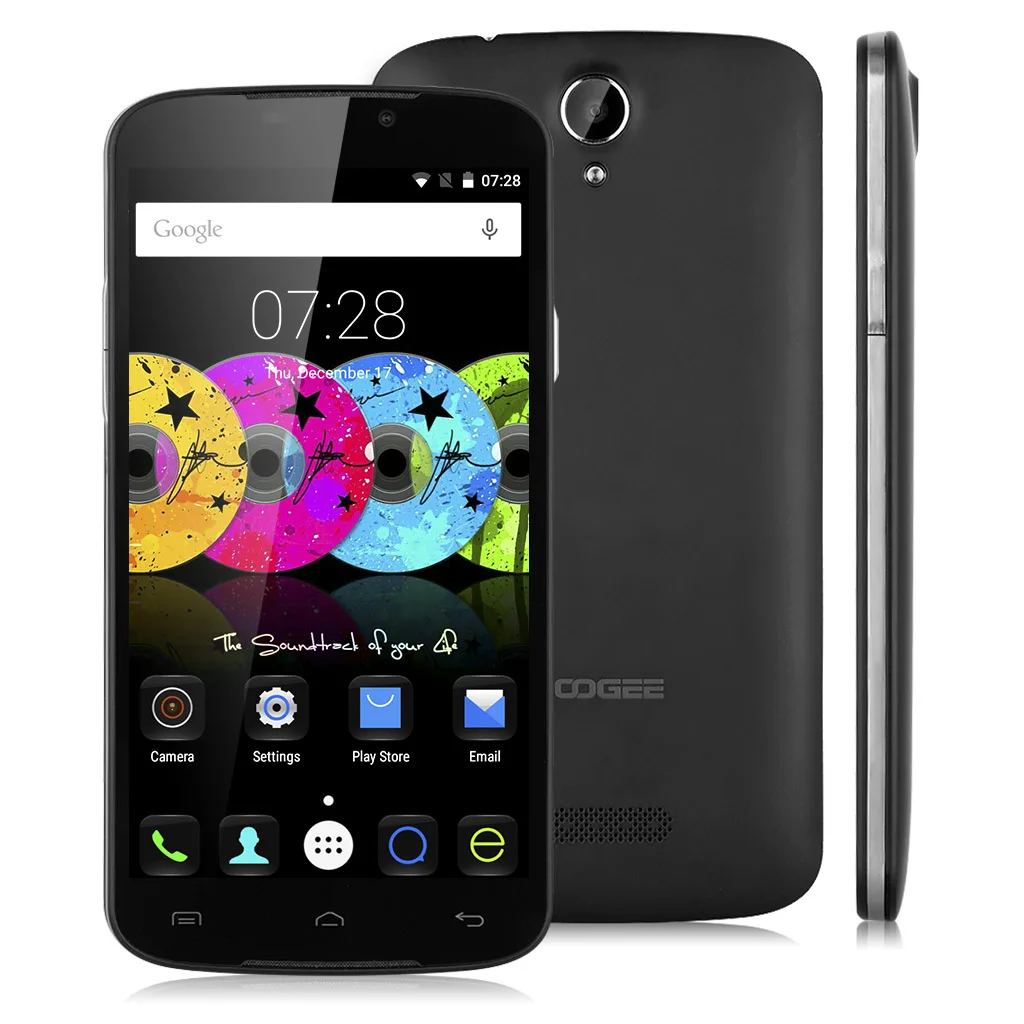 DOOGEE X6 5.5'' IPS 3G Smartphone Android 5.1 MT6580 Quad Core 1.3GHz Mobile Phone 1GB RAM 8GB ROM OTA GPS Cell Phones | Мобильные