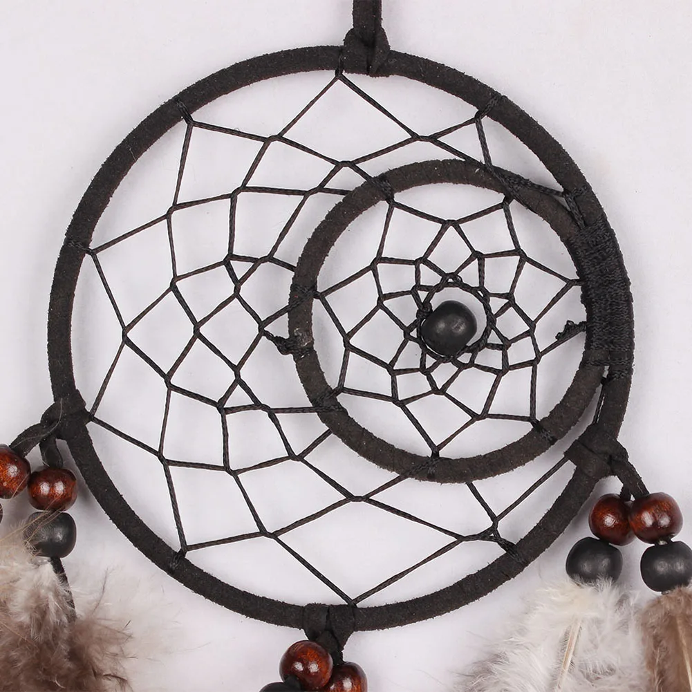 Поделки из перьев сеть Ловца снов ручной работы Ловец с перьями для автомобиля