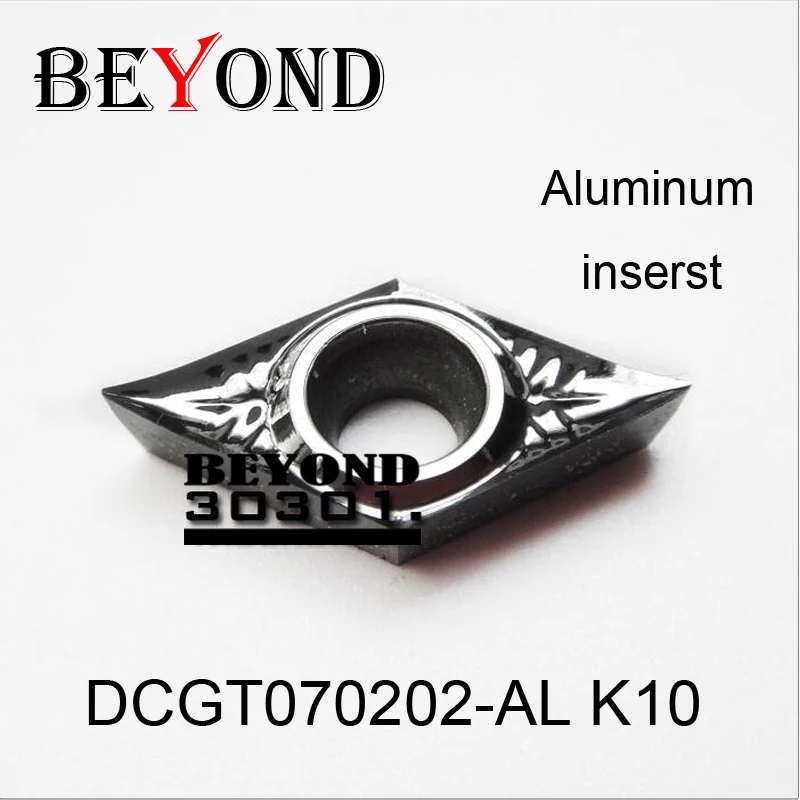 

BEYOND DCGT 070202 DCGT070202-AL K10 for Aluminum Copper Carbide Inserts Lathe Tools CNC Cutter Turning Tool utensili tornio