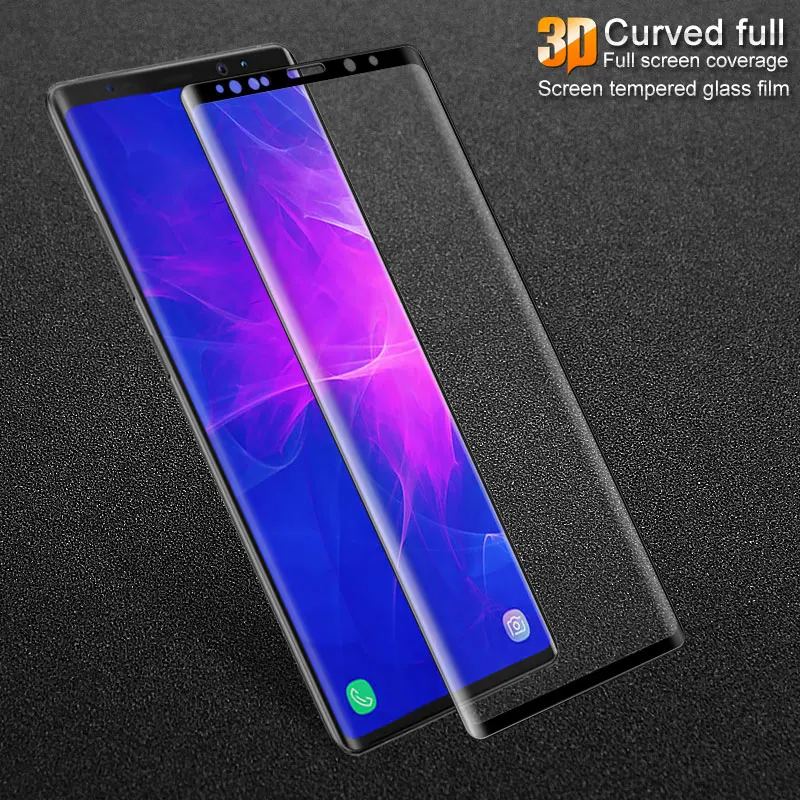 IMAK 3D полностью покрывающее изогнутое закаленное Стекло для samsung Galaxy Note 9 противовзрывная защитная пленка Экран Защитная пленка для S10/S10 Lite рlus