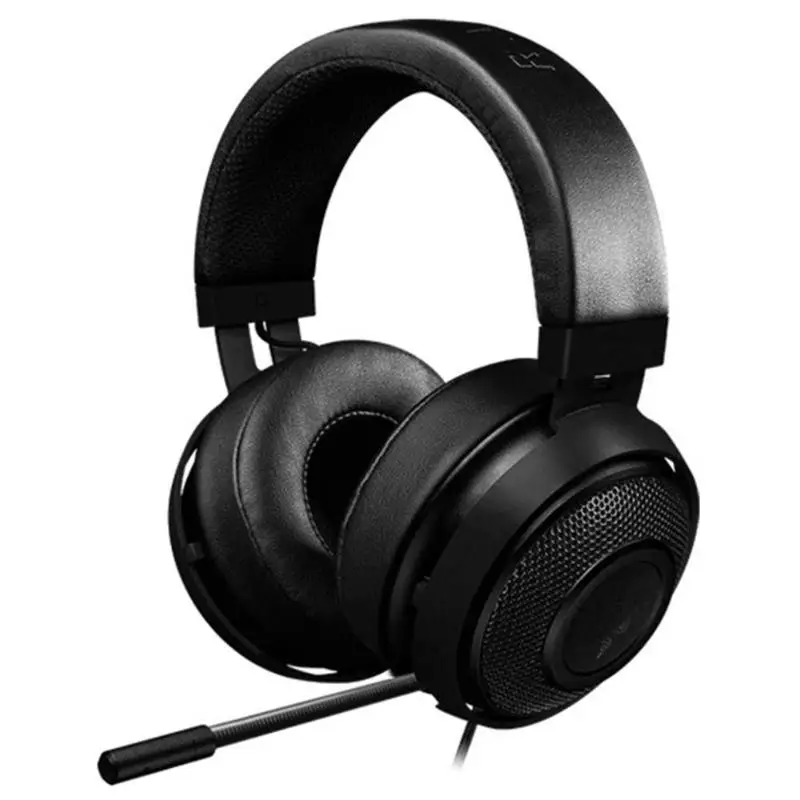 Black Универсальные наушники razer Kraken V2 3 цветов 3,5 мм, проводные наушники с шумоподавлением, игровая гарнитура с микрофоном - Color: Black