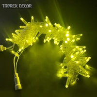 toprex 32 8ft lemon yellow led string outdoor christmas lights garland holiday fairy lights wedding lights party decoration