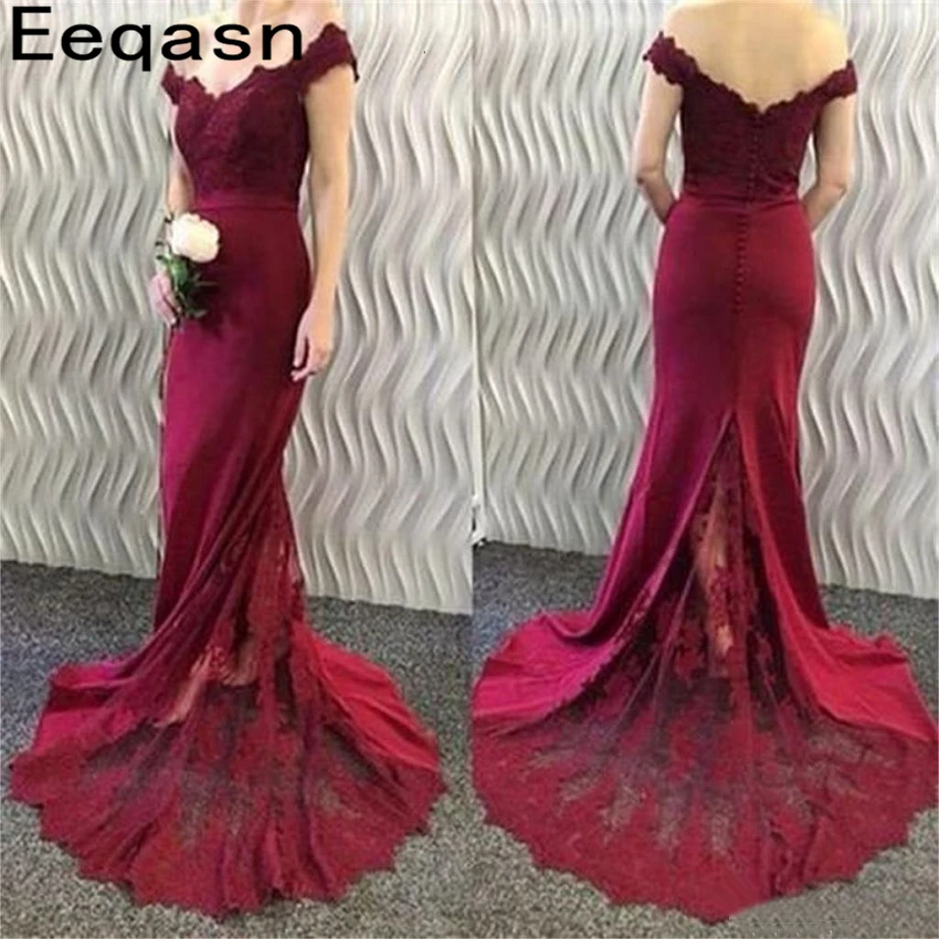 Robe demoiselle d'honneur Русалочка бордовые платья подружек невесты 2020 сексуальные с