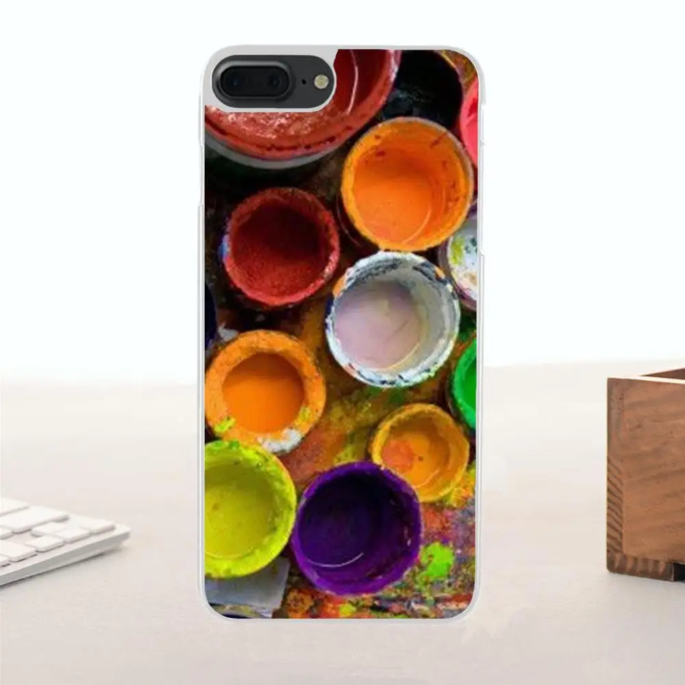 Bixedx Watercolor Set Paint Box For Xiaomi Redmi Mi Note 7 8 9 SE Pro Lite Go Play Soft Coque | Мобильные телефоны и