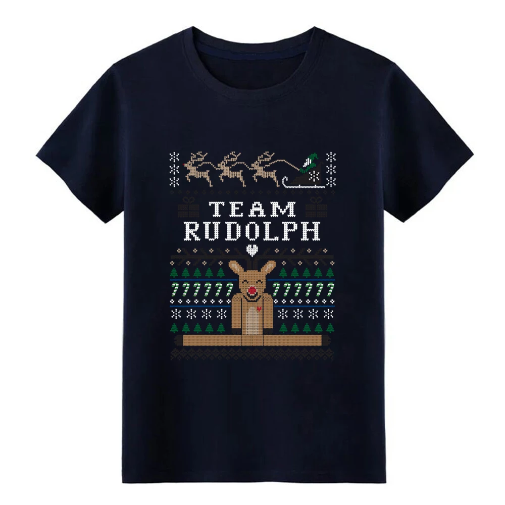 Мужская уродливая Рождественская футболка Rudolph дизайнерский костюм с коротким