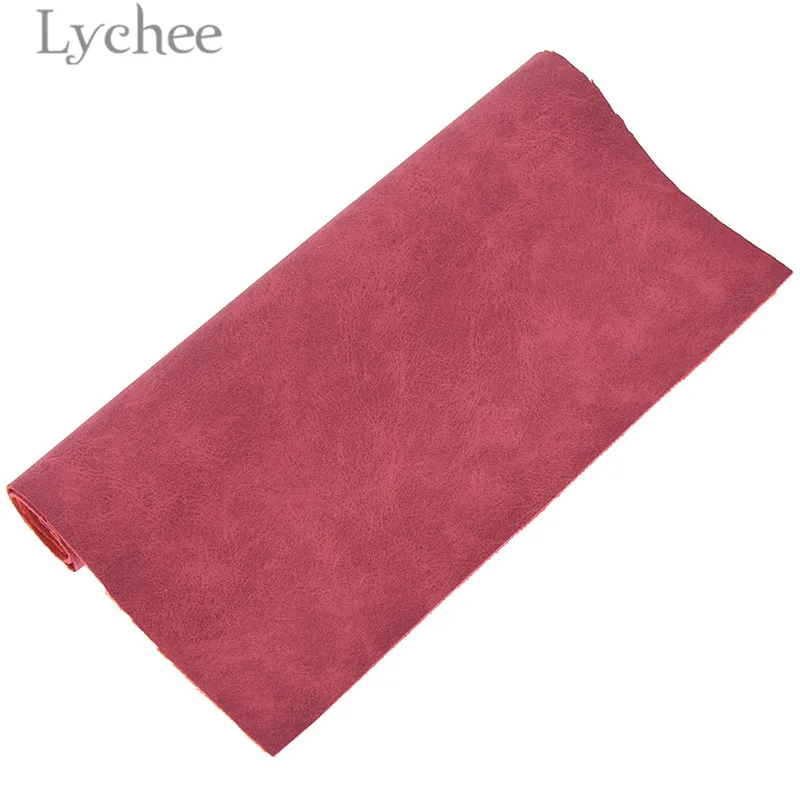 6 Lychee Life 21x29 см A4 искусственная замша PU ткань многоцветный Водонепроницаемый Синтетическая Кожа DIY материал для сумки ремни одежды - Цвет: 6