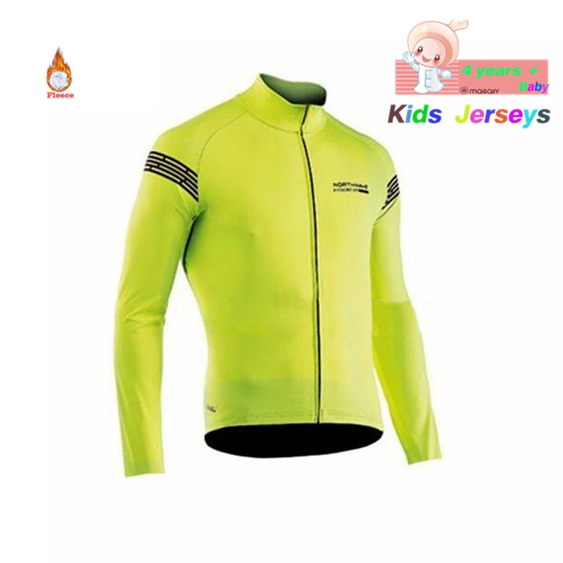 10 Детская зимняя одежда для велоспорта BoysNorthwave, Детская футболка для велоспорта, профессиональная команда, флисовая одежда для велоспорта, комплект с длинными рукавами для велоспорта - Цвет: 10