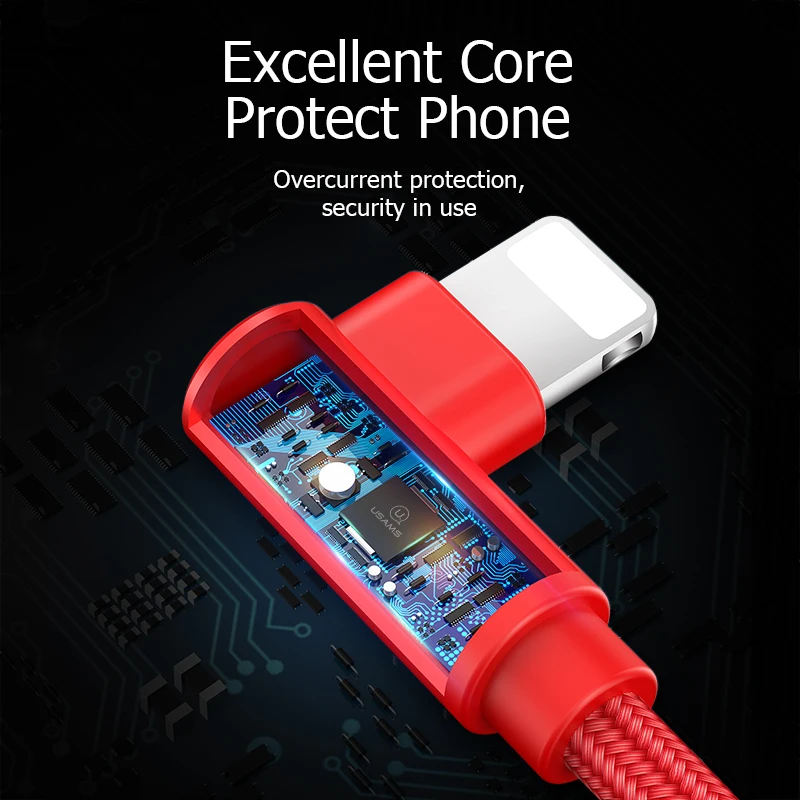 USAMS 3в1 USB кабель для Мобильный телефон Micro Type C зарядный iPhone Samsung 6 зарядное