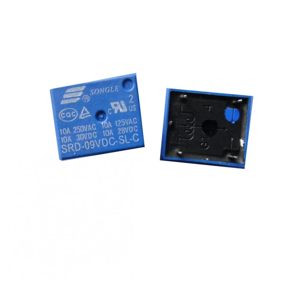 100 шт 9V DC Мощность реле SRD 09VDC SL C T73 9VDC 5Pin PCB Тип В наличии|Реле| |
