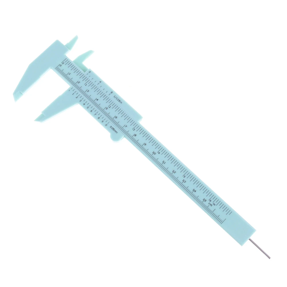 

New Arrival 6 Inch 150mm Plastic Ruler Sliding Gauge Vernier Caliper Jewelry Measuring