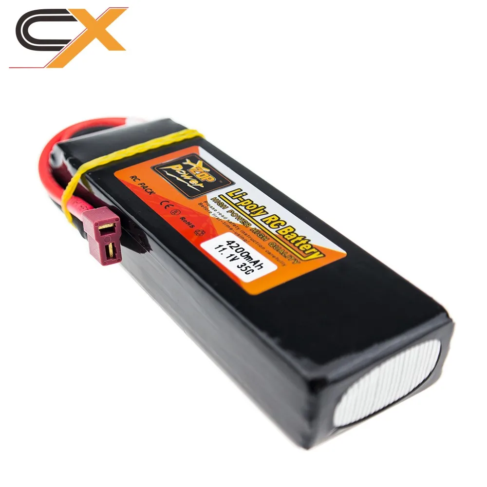 Lipo 11.1 В 3 S 4200 мАч батареи 35C Max ZOP XT60 или Т плагин литиевых батарей для RC вертолет