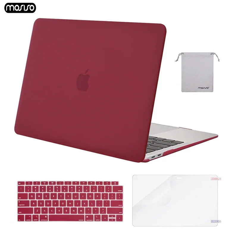 MOSISO Матовая Жесткий чехол для ноутбука MacBook Pro 13 15 Обложка 2018 новый с Touch Bar A1706 A1707