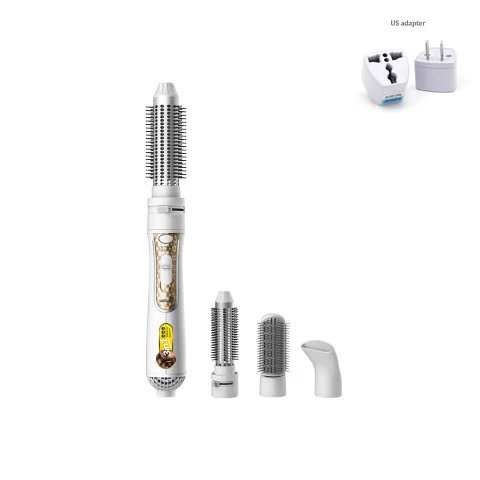 Add US Adapter Xiao mi jia Wellskins 4 в 1 отрицательный ион горячий воздух mi гребень комплект щетка для горячей укладки волос фен для волос стиль волос фен сухой выпрямитель локон - Цвет: Add US Adapter