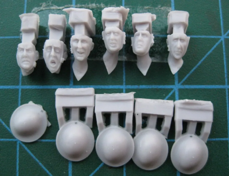 

1:35 Resin kit WWII British troops head (6 Figures)