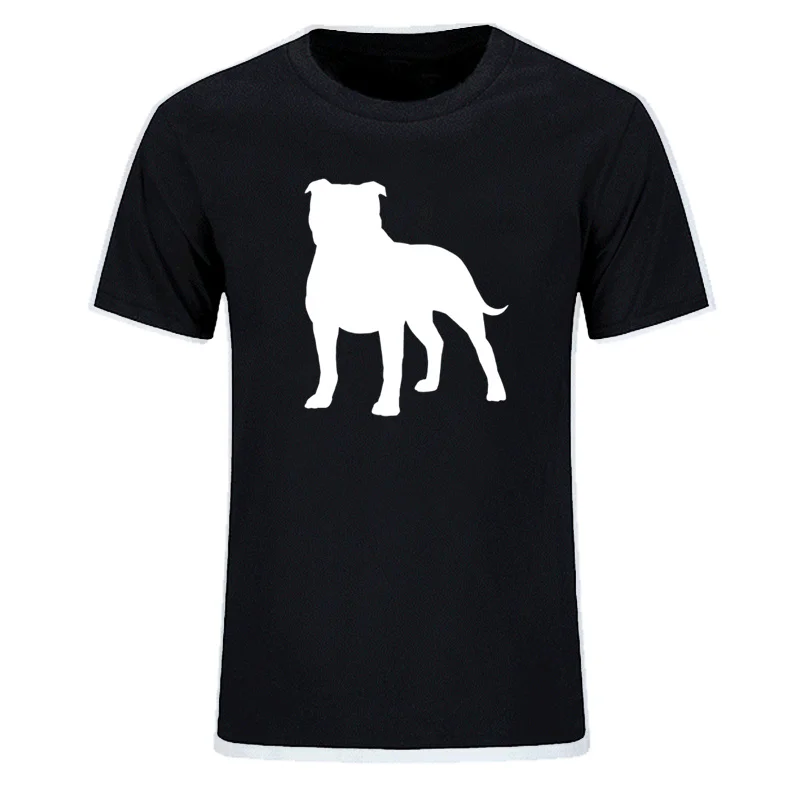 

Staffordshire Bull Terrier T Shirt Staffordshire Bull Terrier Silhouette S T-Shirt Printed Tee Shirt Fashion Tshirt EU Size