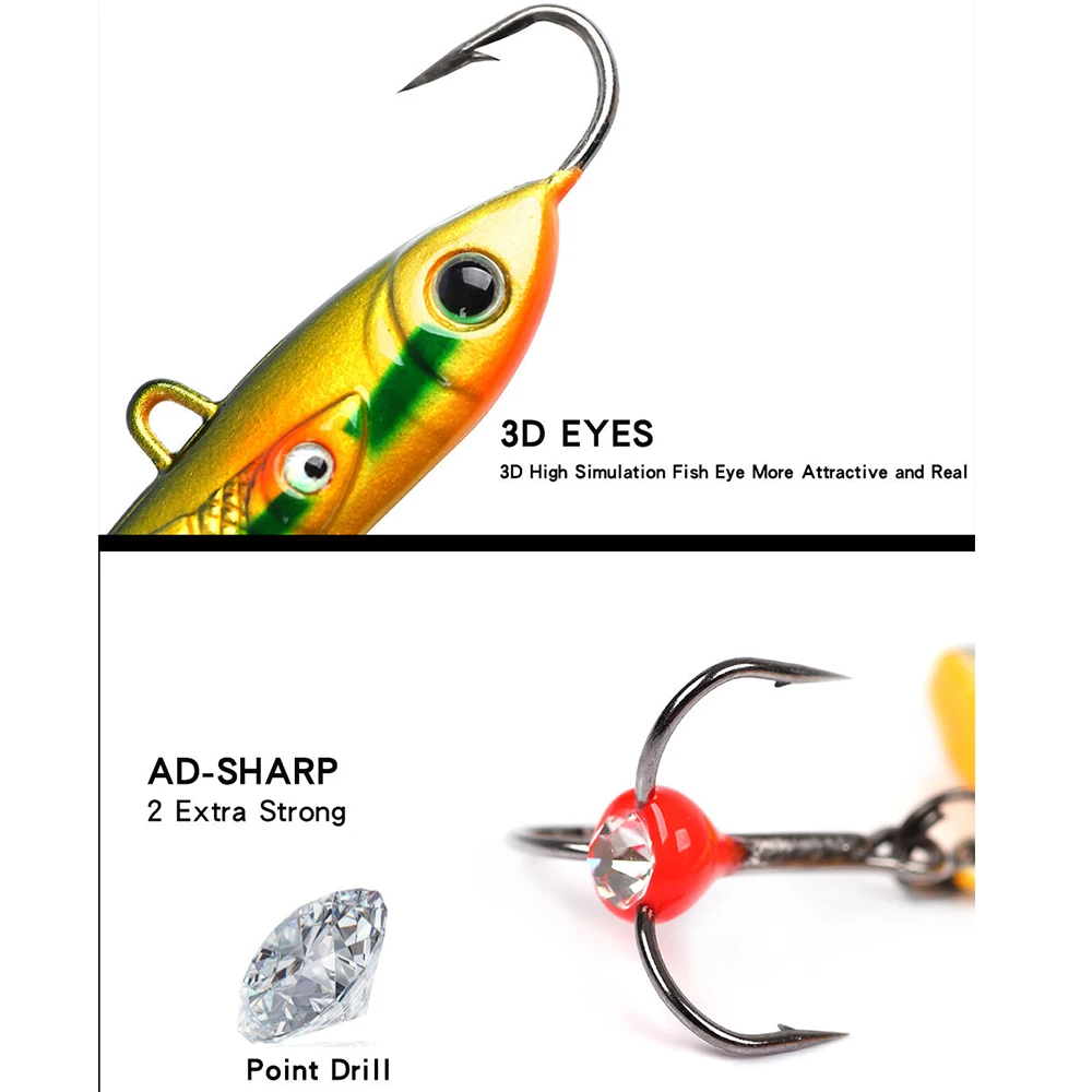 1 шт. 10 г/20 г приманки для подледной рыбалки Walleye Jigs зимняя приманка жесткая