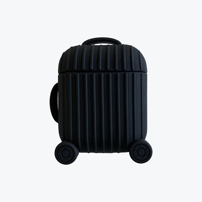 Новинка, защитный чехол для airpods в форме чемодана, bluetooth-гарнитура Apple, силиконовая, анти-капля, мягкий чехол, аксессуары для хранения