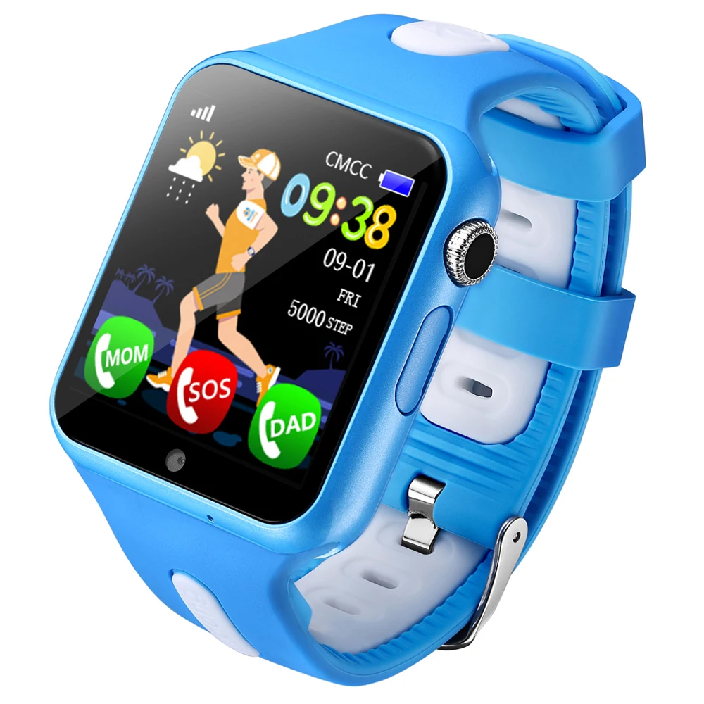 V5 Children GPS Smart Watch With Camera Facebook Emergency Security Anti Lost SOS For ISO Android waterproof baby | Электроника