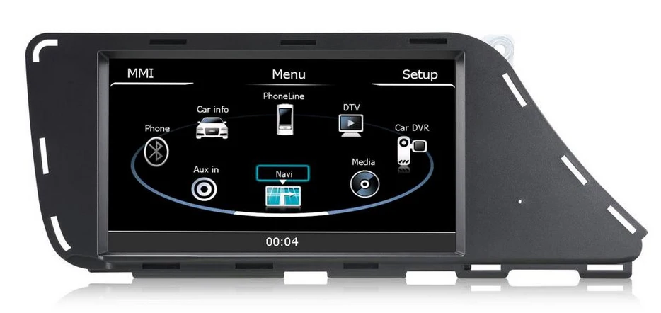 Для Audi A4 Автомобильная навигационная система GPS аудио плеер Видео с bluetooth