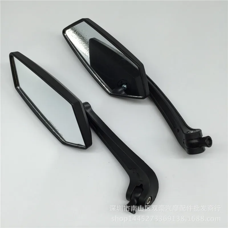 

Black Motorcycle Side Mirrors Motorbike Rearview Mirror Motorbike Backup Mirror Universal Moto parts for Harley Honda 8mm 10mm