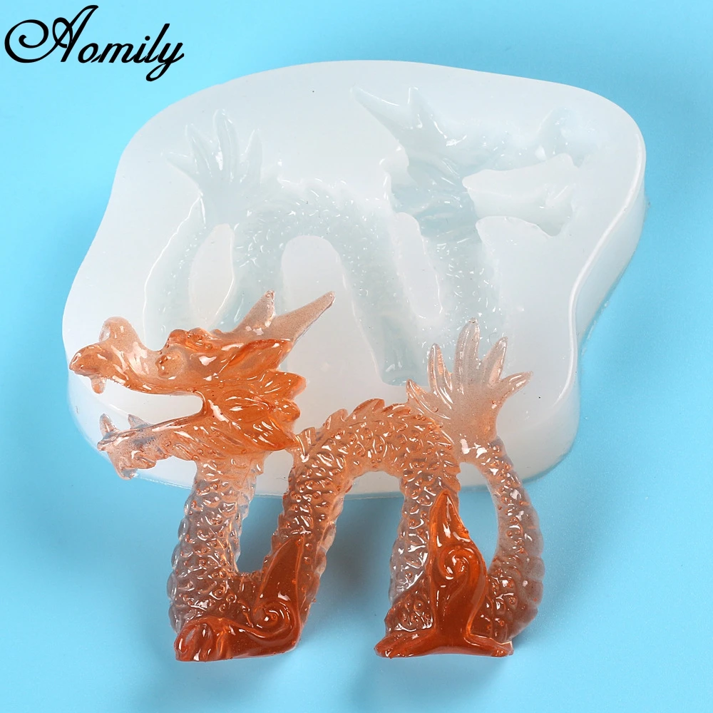 Aomily 3D Дракон кремниевая форма для шоколада желе конфет выпечки тортов DIY