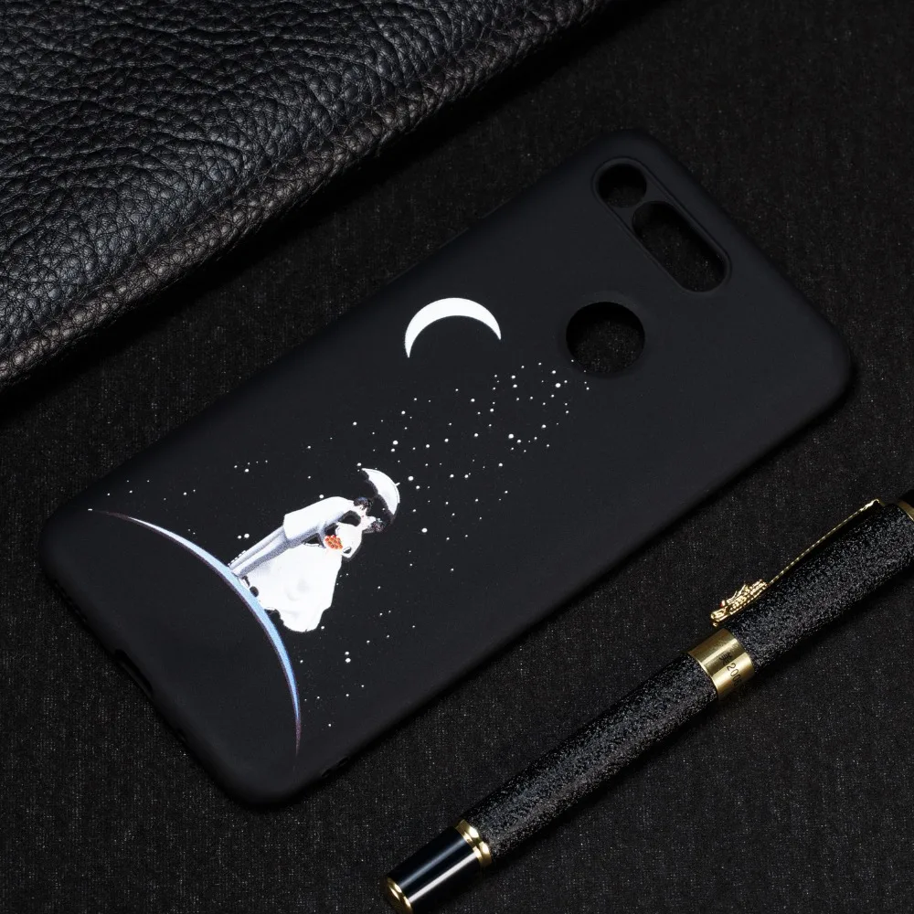 Чехол для Honor V20, чехол для huawei Honor View 20, V20, силиконовый чехол, 3D Рисунок, звездное небо, Вселенная, кот, ультратонкий, черный, мягкий чехол