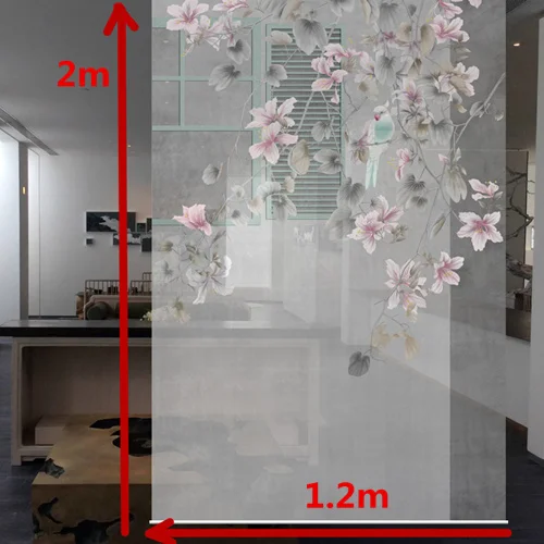 120cmx200cm Висячие экранные узоры, дизайн, оконная перегородка, занавеска для двери, полупрозрачная, для гостиной, подвесная занавеска, мягкие цветы, птица - Цвет: 120cmx200cm