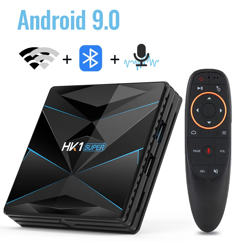HK1 супер Android 9,0 ТВ приставка Google Assistant RK3318 4K 3D Ultra 4G 64G tv Wifi Play Store Бесплатные приложения быстрая приставка
