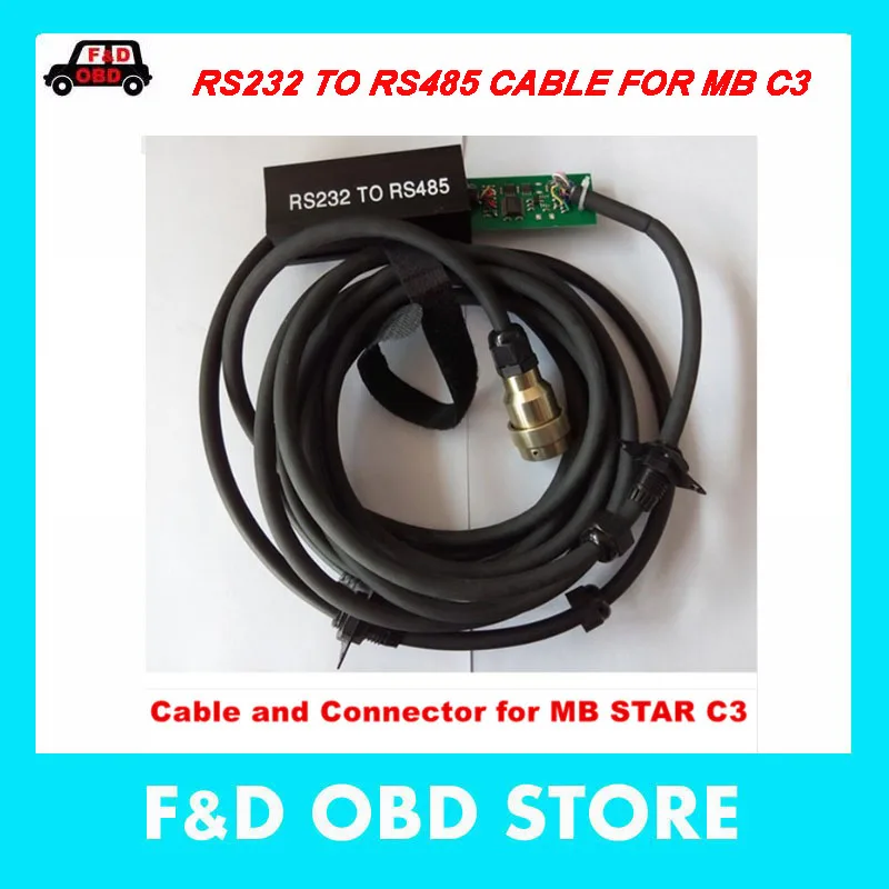 C3 автомобильный OBD2 кабель и соединитель RS232 к RS485 для MB STAR мультиплексора