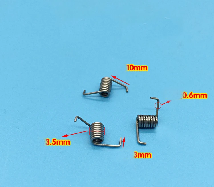 Stainless steel torsion spring 0.6 wire diameter *3.5 outside strong torsional Jewelry | Обустройство дома