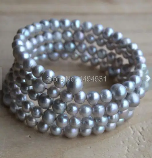 Браслет из жемчуга 7 5 дюйма 6-7 мм Бесплатная доставка
