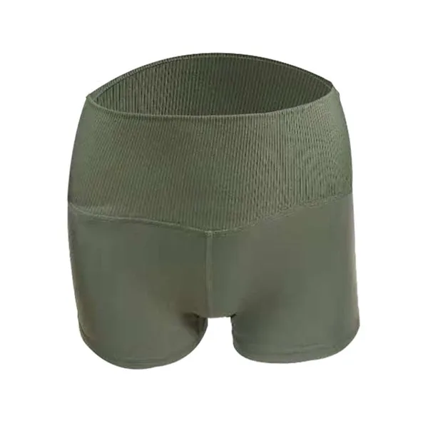 Army Green Шорты с высокой талией для тренажерного зала женские облегающие шорты для йоги быстросохнущие стрейч для женщин для бега дома тренировки фитнеса Бодибилдинг спорта - Цвет: Army Green