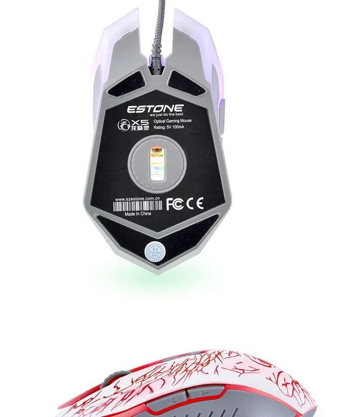 Проводная игровая клавиатура Мышь USB оптическая компьютерная мышь с 6 кнопками, чувствительность профессионального геймера Мышь для ноутбуков и настольных компьютеров Ratones ПК X5