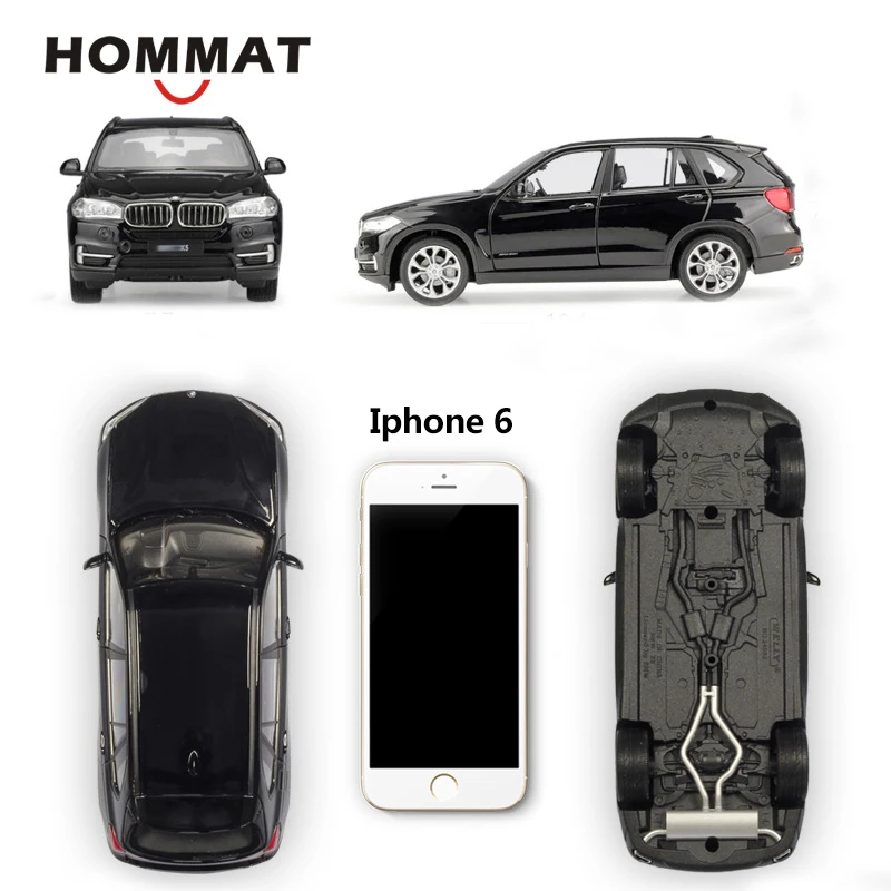 Модель автомобиля HOMMAT 1:24 Welly X5 SUV литой автомобиль из сплава коллекционная