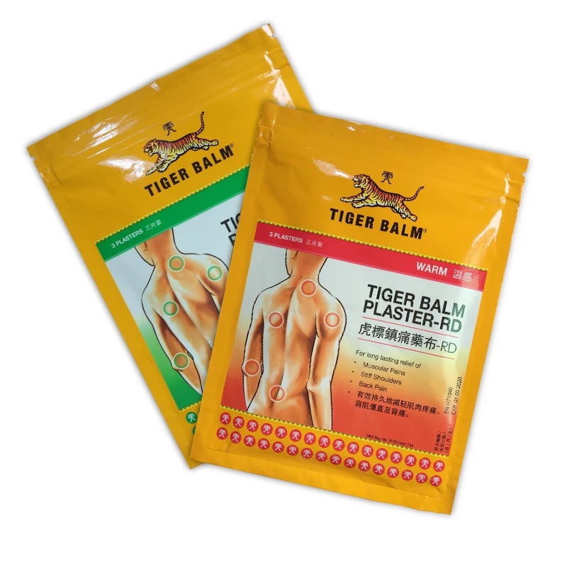 

Original Tiger Balm Patch Plaster, Cool & Warm Medicated Pain Relief of Muscular Aches and Pains Plaster (6 Plasters / 2 packs)