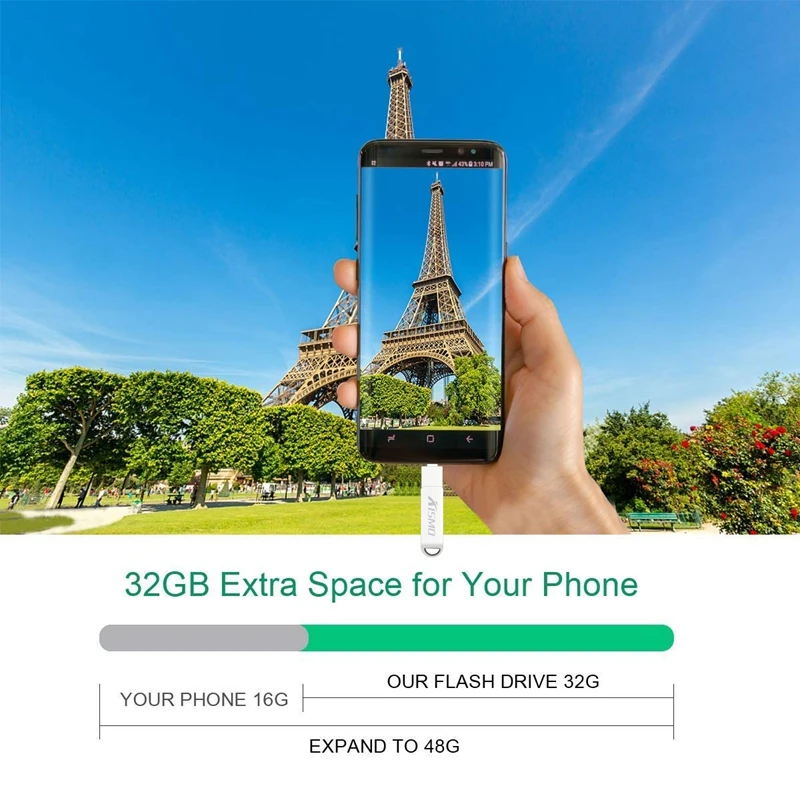 Kismo USB 3.0 type C флеш накопитель 32 Гб 64 карта памяти otg флэш для Samsung S8 S9 Note 8 9 Huawei P10 P20 Mate