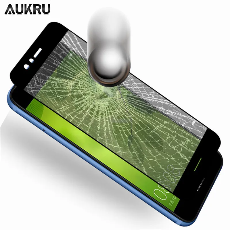 Защитное покрытие из закаленного стекла для экрана huawei Nova 2 Plus 9 H полное защитное