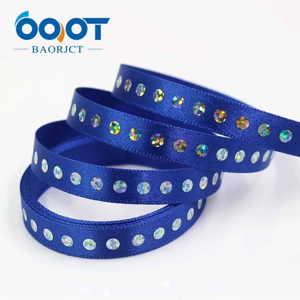 OOOT BAORJCT 184111 10 мм 2 ярда чистая лента Белая с блестками Лента Свадебные аксессуары