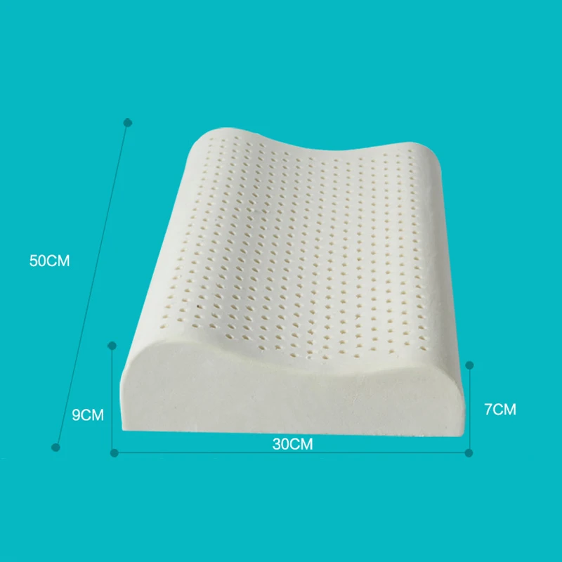 Juwen 50x30cm Natural Latex Pillow Sleeping Bedding Cervical Massage Health Neck Bonded Head Care Memory 20 | Дом и сад