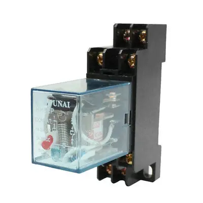 HH52P 220/240VAC катушка DPDT 8 контактное электромагнитное силовое реле w DYF08A Base|Реле| |