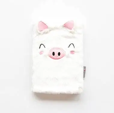 Pig Милый мини-войлочный чехол, кавайный планировщик, блокнот, животные, свинья, медведь, блокнот, блокнот, записная книжка, карманный переплет, школьный, студенческий, детский подарок - Цвет: Pig
