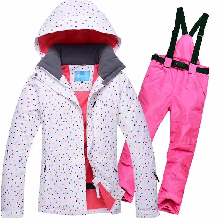 2019 Winter Snow jacket Women Ski Suit Skiing Jacket Pants Windproof Waterproof Colorful Clothes Snowboard Set Female |
