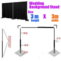 3m3m wedding backdrop stand pipe stend for backdrop curtain quick backdrop pipe kit wholesale wedding decoration